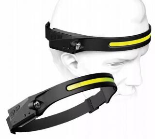 Leventi Univerzální dobíjecí COB LED čelovka Headlamp (Světlo využijete při práci ve tmě, rybolovu, nočním lyžování či jízdě na kole! Hlavová svítilna LED může dosáhnout až 350 lumenů. Flexibilní čelenka tak dokáže vytvořit 230° širokou osvětlovací plochu