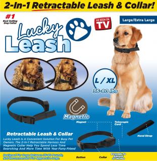 OBOJEK S VODÍTKEM V JEDNOM Lucky Leash 2v1 (Pohodlné řešení pro páničky, kteří chtějí mít svého mazlíčka celou dobu venčení na vodítku.)