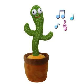 PLYŠOVÝ TANČÍCÍ A MLUVÍCÍ KAKTUS (Tančící kaktus na USB, zpívající a mluvící plyšový kaktus)