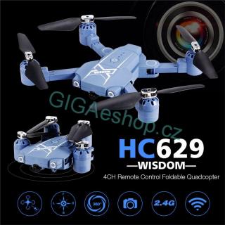 SKLÁDACÍ DRON WISDOM FLY S KAMEROU (Největší z kapesních skládacích dronů. Tento jedinečný dron HC 629W WISDOM Vám vyrazí dech.)