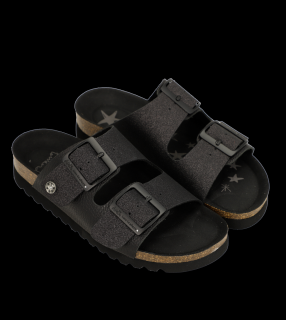 Anekke dámské kožené bio sandály Black Velikost: 36 - délka stélky 23,3 cm