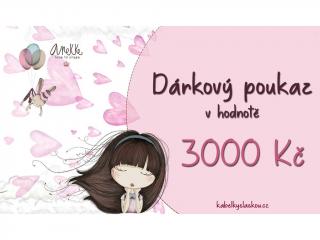 Dárkový poukaz v hodnotě 3000 Kč