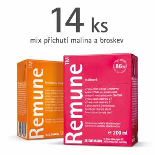 B. Braun Remune 14x200 ml | 7x příchuť malinová (3571890) 7x příchuť broskvová (3571900)