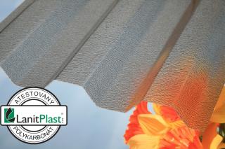 LANIT PLAST MARLON CSE ORIGINAL TR 76/16 polykarbonátová deska bronz 1,06x2m PK41-251
