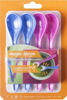 Lžička Magic hot 4 ks 15cm plast