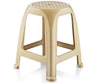 Stolička - taburet bílý 45,5x37x37 cm