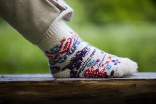 Vlněné ponožky folklor