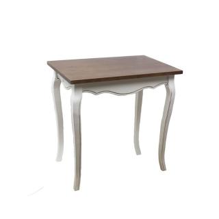 Odkládací stolek dřevený Vintage (Dřevěný odkládací stolek v provensálském stylu o rozměru 60x40cm.)