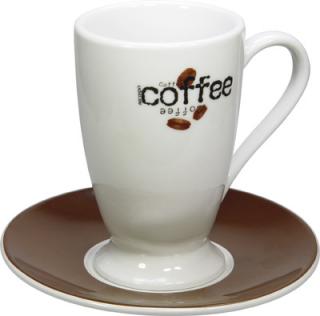 Šálek s podšálkem na kávu  (kolekce Coffee bar)