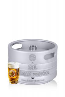 Poutník 11° světlý ležák - 20L sud piva