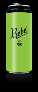 Rebel 0.0 - nealko pivo citrus - 0,5L plech