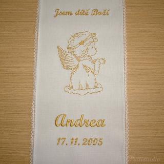 Křestní rouška 014