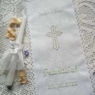Křestní rouška 021