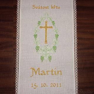 Křestní rouška 041