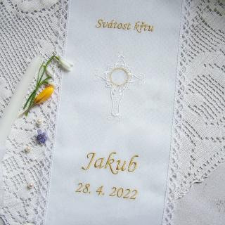 Křestní rouška 070