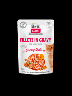 Brit Care Cat Fillets in Gravy Savory Salmon 85g