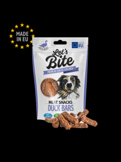 Brit Let's Bite Meat Snacks Duck Bars 80g