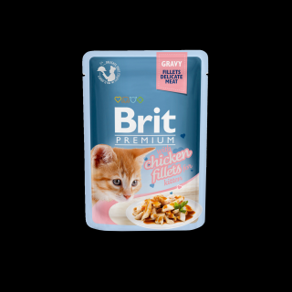 Brit Premium Cat D Fillets in Gravy for Kitten 85g