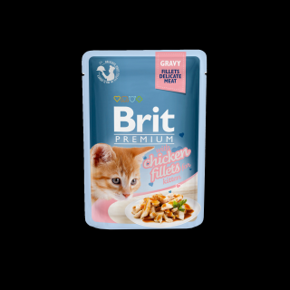 Brit Premium Cat D Fillets in Gravy With Turkey 85g