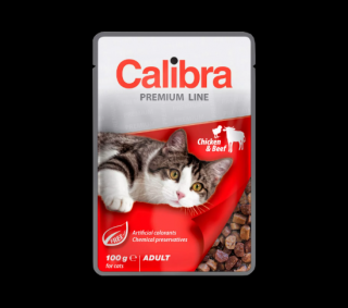 Calibra Cat kapsa Premium Adult Chicken &amp; Beef 100g