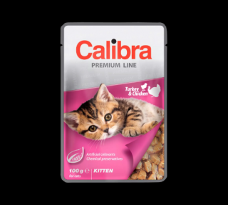 Calibra Cat kapsa Premium Kitten Turkey &amp; Chicken100g