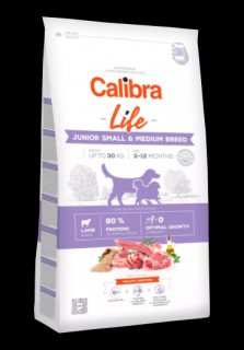 Calibra Dog Life Junior Small&amp;Medium Breed Lamb 12kg