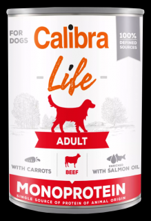 Calibra Dog Life  konz.Adult Beef with carrots 400g