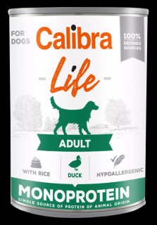 Calibra Dog Life  konz.Adult Duck with rice 400g