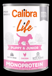 Calibra Dog Life  konz.Puppy&amp;Junior Chicken&amp;rice 400g