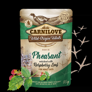 Carnilove Cat Pouch Pheasant &amp; Raspberry Leaves 85g