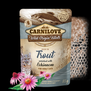 Carnilove Cat Pouch Trout Enriched With Echinacea 85g