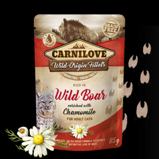 Carnilove Cat Pouch Wild Boar &amp; Chamomile 85g