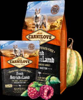 Carnilove Dog Fresh Ostrich&amp;Lamb for Small Breed 6kg