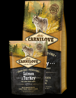 Carnilove Dog Salmon &amp; Turkey for LB Adult 12kg