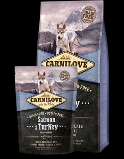 Carnilove Dog Salmon &amp; Turkey for Puppies 1,5kg