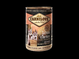 Carnilove Wild konz Meat Salmon &amp; Turkey Puppies 400g
