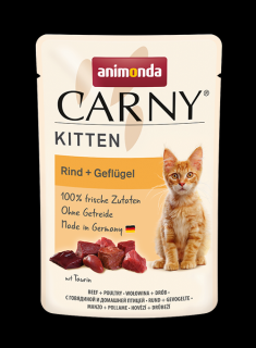 Carny kapsička kitten drůbeží koktejl 85g