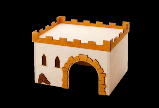 Domek dřevěný hrad pro morčata