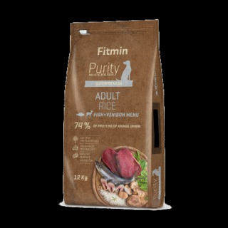 Fitmin Purity Adult Fish &amp; Venison Rice 12kg