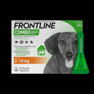 FRONTLINE COMBO spot-on pro psy S (2-10kg)-1x0,67ml