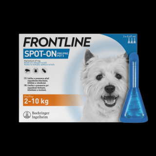 FRONTLINE SPOT ON pro psy S (2-10kg) - 1x0,67ml