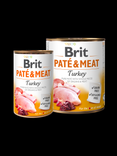 Konzerva Brit Paté&amp;meat krůta 400g