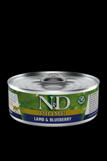 N&amp;D CAT PRIME Adult Lamb &amp; Blueberry 80g