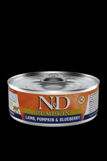 N&amp;D CAT PUMPKIN Adult Lamb &amp; Blueberry 80g