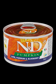 N&amp;D DOG PUMPKIN Adult Lamb &amp; Blueberry Mini 140g