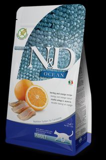 N&amp;D OCEAN CAT Adult Herring &amp; Orange 1,5kg