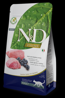 N&amp;D PRIME CAT Adult Lamb &amp; Blueberry 1,5kg