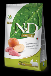 N&amp;D PRIME DOG Adult Mini Boar &amp; Apple 2,5kg