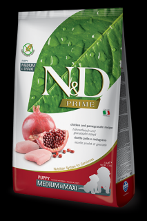 N&amp;D PRIME DOG Puppy M/L Chicken &amp; Pomegranate 2,5kg