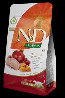 N&amp;D Pumpkin CAT Neutered Quail &amp; Pomegranate 1,5kg